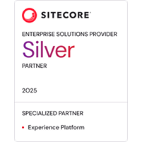 Sitecore Silver Partner 2025, specialized in Experience Platform