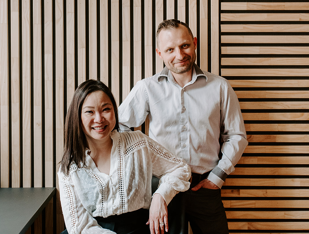 Amy & Arek, the founders of Kickbyte