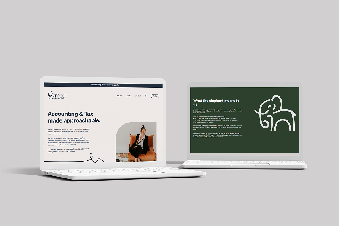 MOD Accounting website design