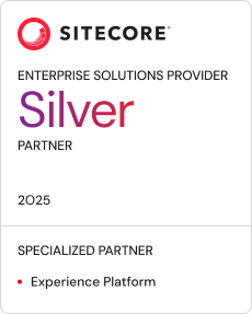 Sitecore Silver Partner 2025, specialized in Experience Platform